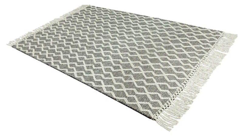 FINTONA HAND WOVEN RUG CREAM/MOCHA