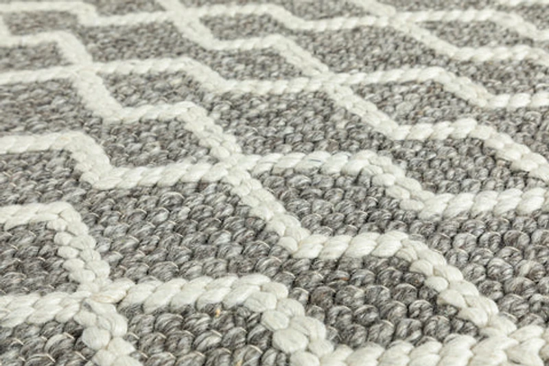 FINTONA HAND WOVEN RUG CREAM/MOCHA