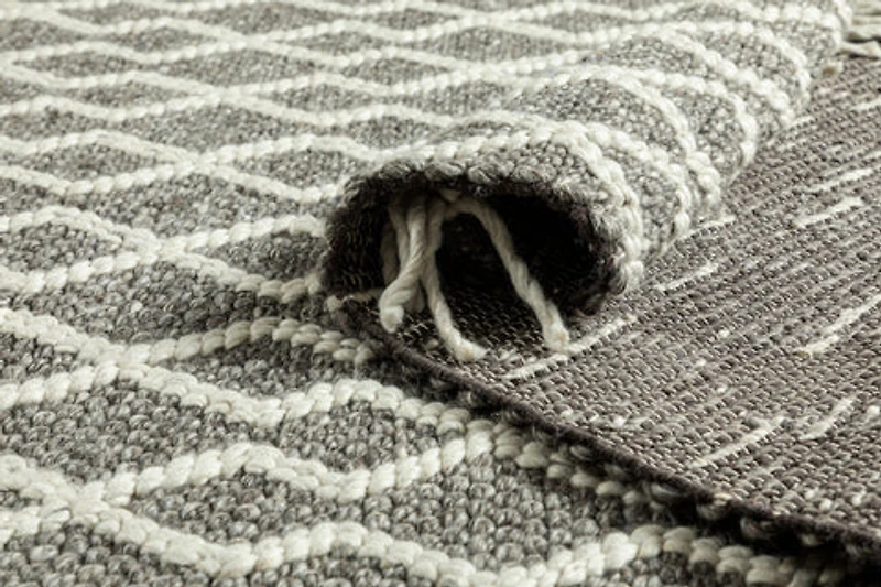 FINTONA HAND WOVEN RUG CREAM/MOCHA