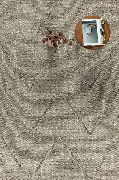 FINTONA HAND WOVEN RUG MOCHA
