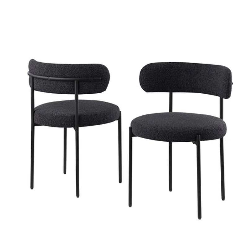 Ronda Dining Chair Boucle Fabric