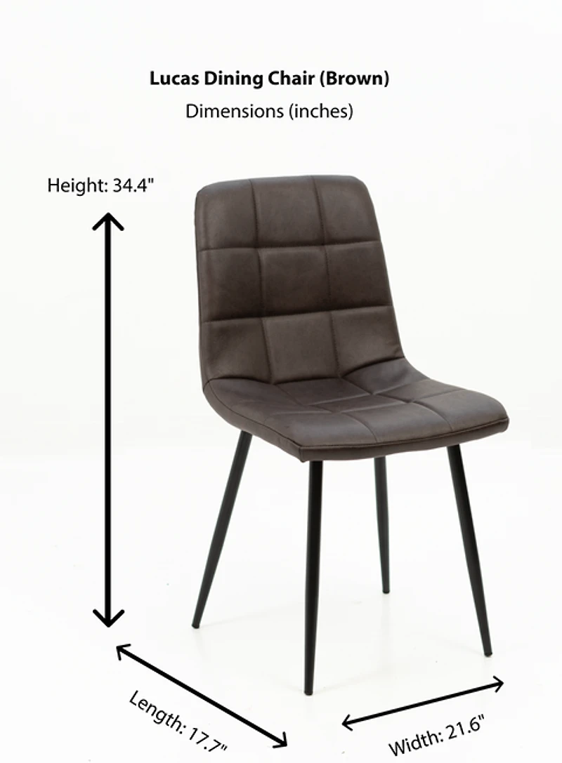 Lucas Dining Chair - Brown