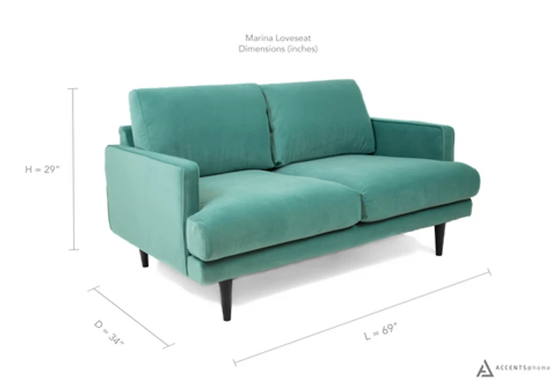 Marina Loveseat - Grey - Greater Vancouver Furniture