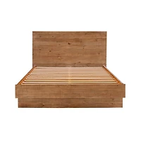 Dovian Queen Bed - Dark Driftwood