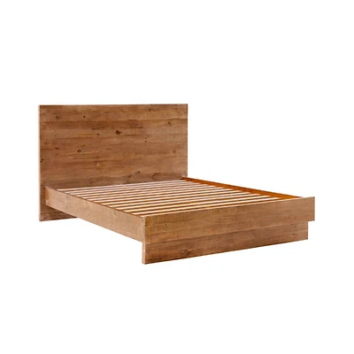 Dovian Queen Bed - Dark Driftwood