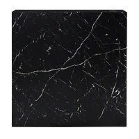 ROMAN FAUX MARBLE END TABLE - BLACK