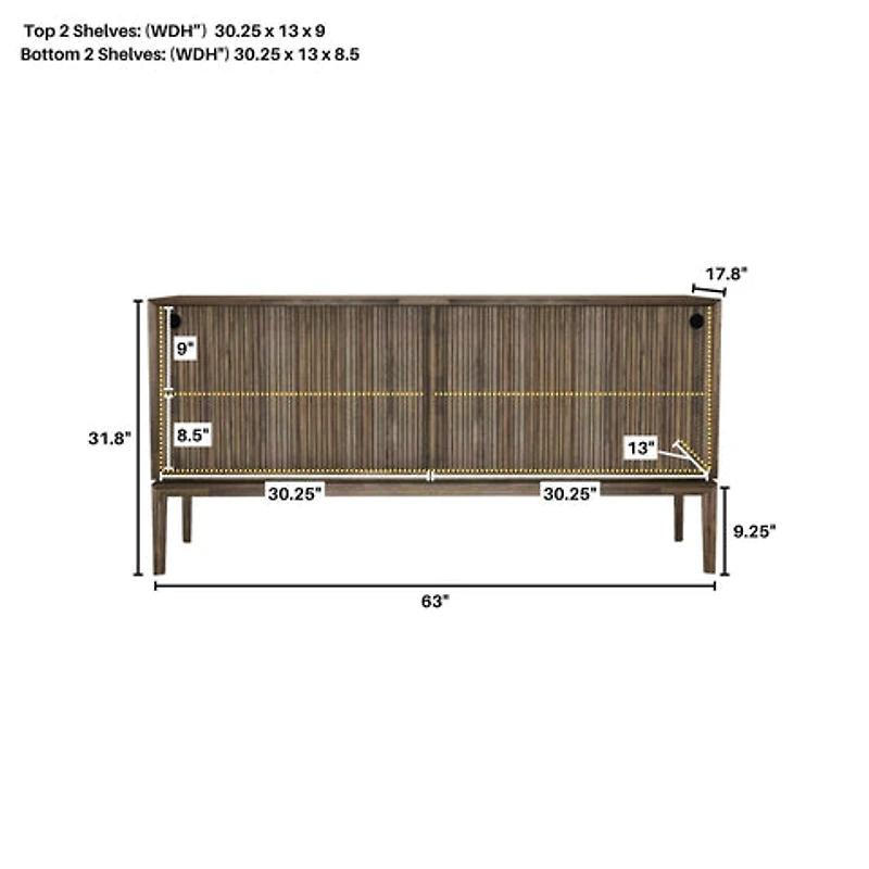 West Sideboard 2 Sliding Doors