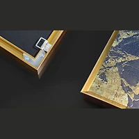 Valley Set of 4 Alloy Matt - Golden Frame Wall Art