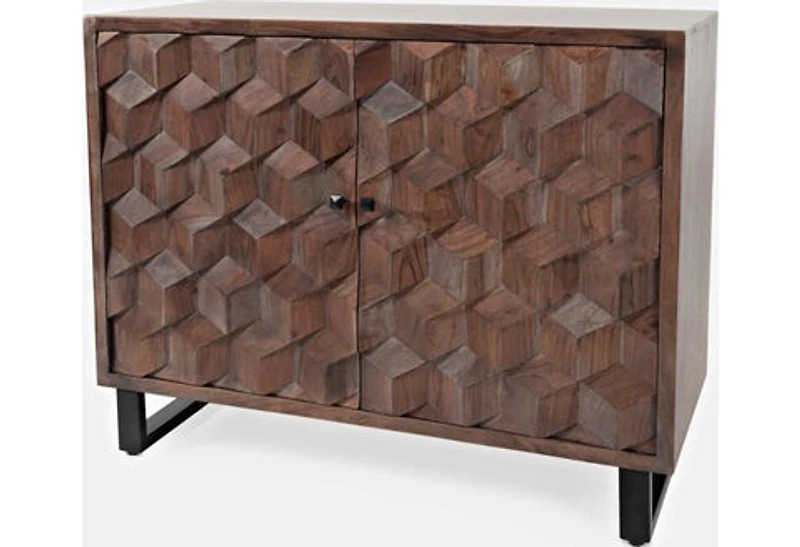 Geometrix 2-Door Accent Cabinet