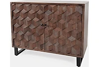 Geometrix 2-Door Accent Cabinet