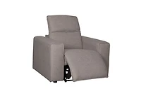 Regis Power Reclining Chair - Light Brown