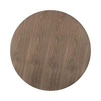 Clora Round Dining Table Walnut And Black 40" - Greater Vancouver Furniture