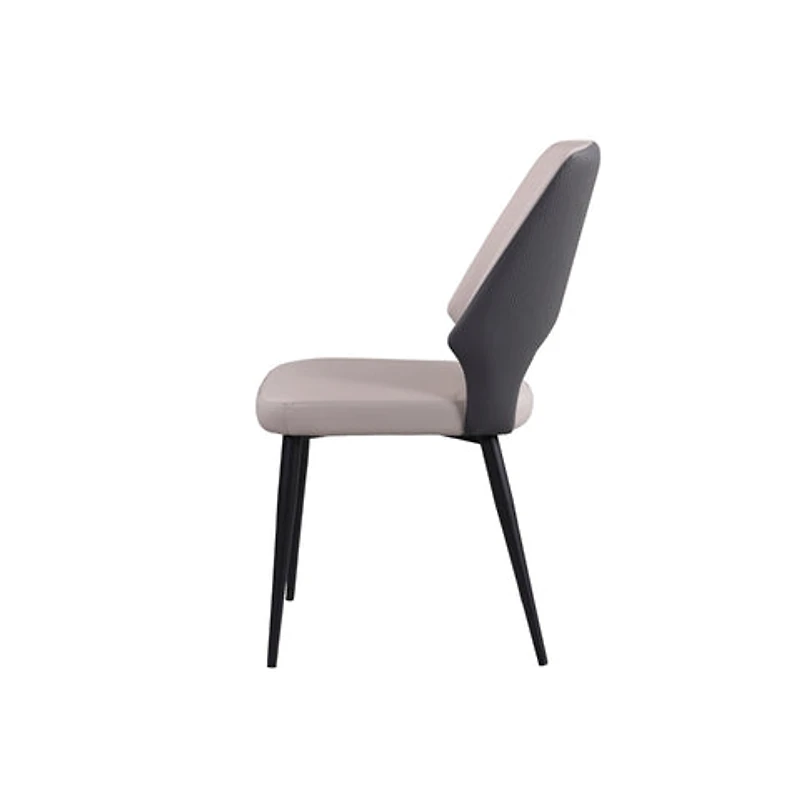 Minas Faux Leather Two-Tone Dining Chair
