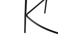 Puno Barstool - Black Metal Legs & Green Velvet Cushion