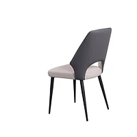 Minas Faux Leather Two-Tone Dining Chair