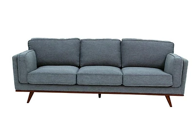 Tyrell White Fabric Accent Chair