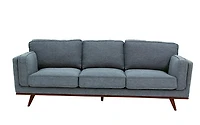 Tyrell White Fabric Accent Chair