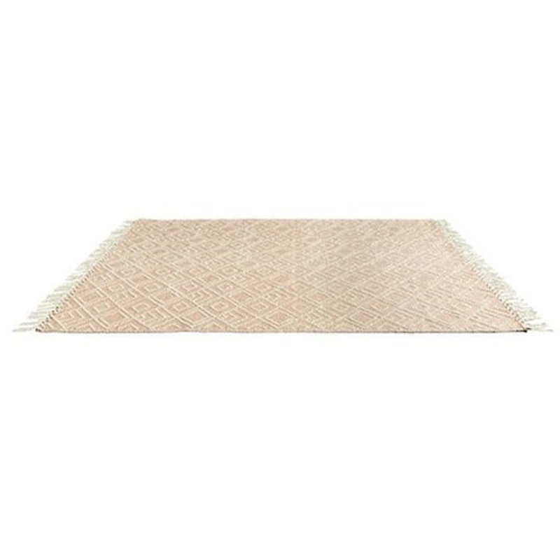 CIMO HAND WOVEN RUG IVORY/RUST