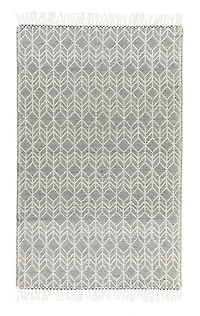 CIMO HAND WOVEN RUG IVORY/BLUE