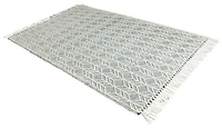 CIMO HAND WOVEN RUG IVORY/BLUE