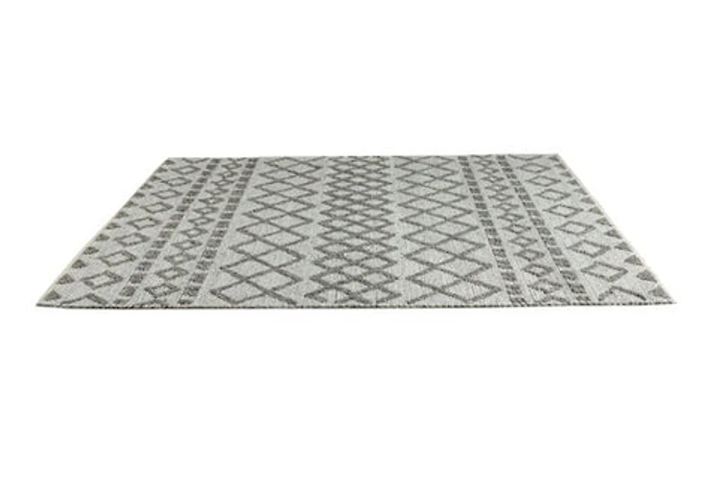 FINTONA HAND WOVEN RUG SILVER/GRAY