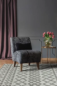 FINTONA HAND WOVEN RUG SILVER/GRAY
