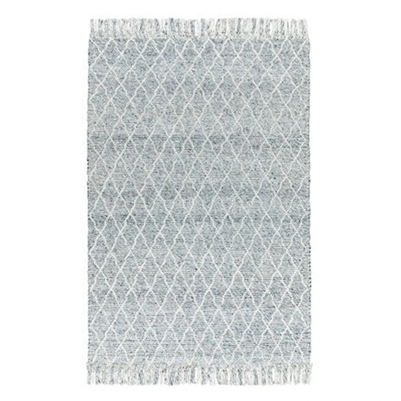 LABIN HAND WOVEN RUG TEAL/SILVER