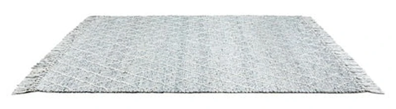 LABIN HAND WOVEN RUG TEAL/SILVER