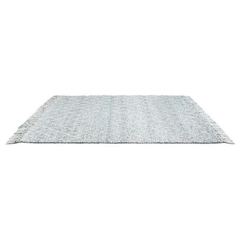LABIN HAND WOVEN RUG TEAL/SILVER