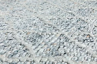 LABIN HAND WOVEN RUG TEAL/SILVER