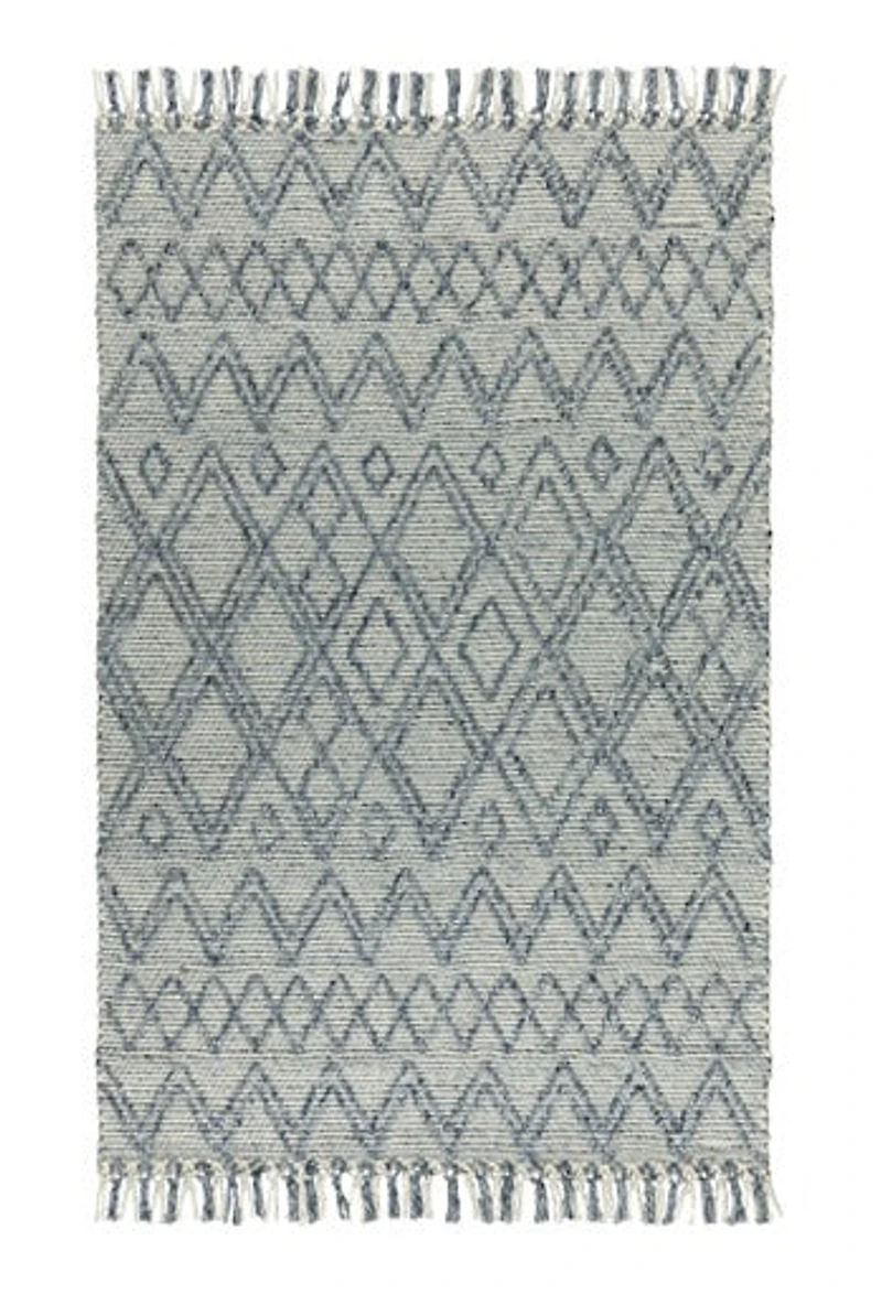 LABIN HAND WOVEN RUG NAVY