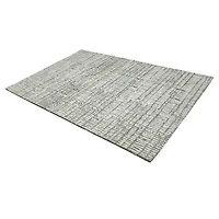 Milton Machine Woven Rug - Ivory/Grey