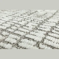 Milton Machine Woven Rug - Ivory/Grey