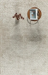 MILTON MACHINE WOVEN RUG TAUPE/IVORY