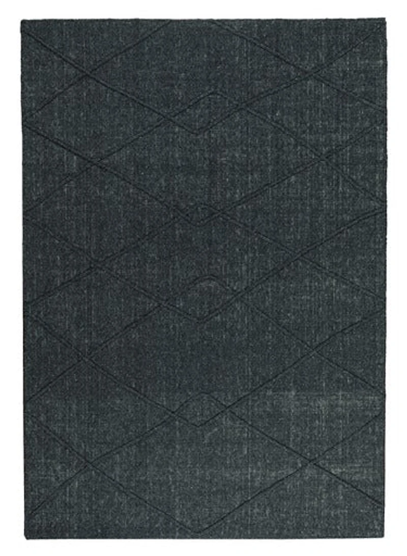 RAYTON HAND WOVEN RUG BLACK