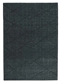 RAYTON HAND WOVEN RUG BLACK