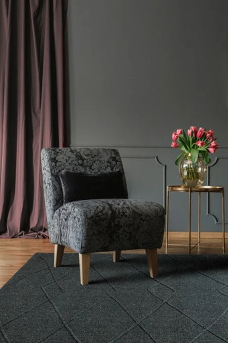 RAYTON HAND WOVEN RUG BLACK
