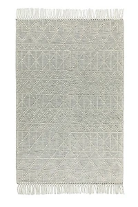 BARNEX HAND WOVEN RUG IVORY/CHARCOAL
