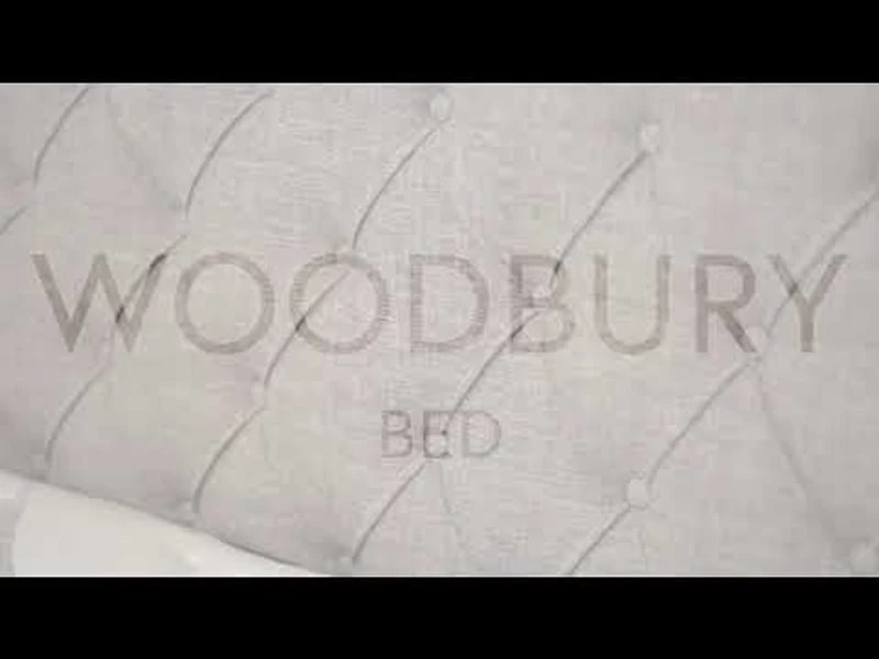 Woodbury Warm Stone Fabric 4 Drawer Storage Bed Queen size - Greater Vancouver Furniture