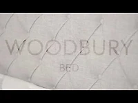 Woodbury Warm Stone Fabric 4 Drawer Storage Bed Queen size - Greater Vancouver Furniture