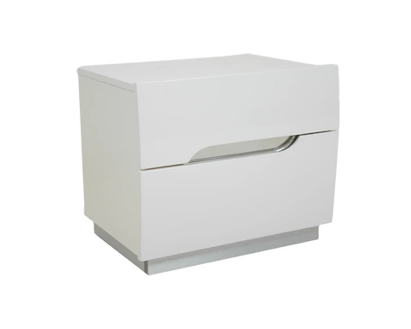 Zoe Glossy White Night stand