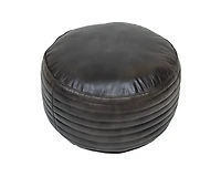 SABIK LEATHER POUF