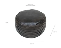 SABIK LEATHER POUF