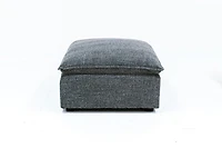 Marliss Ottoman - Vinci Ash