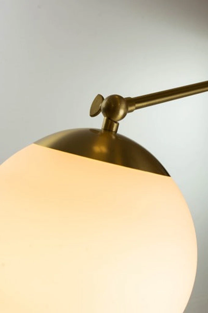 Sphere Antique Brass Table Lamp