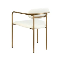Archer Dining Chair - White/Gold