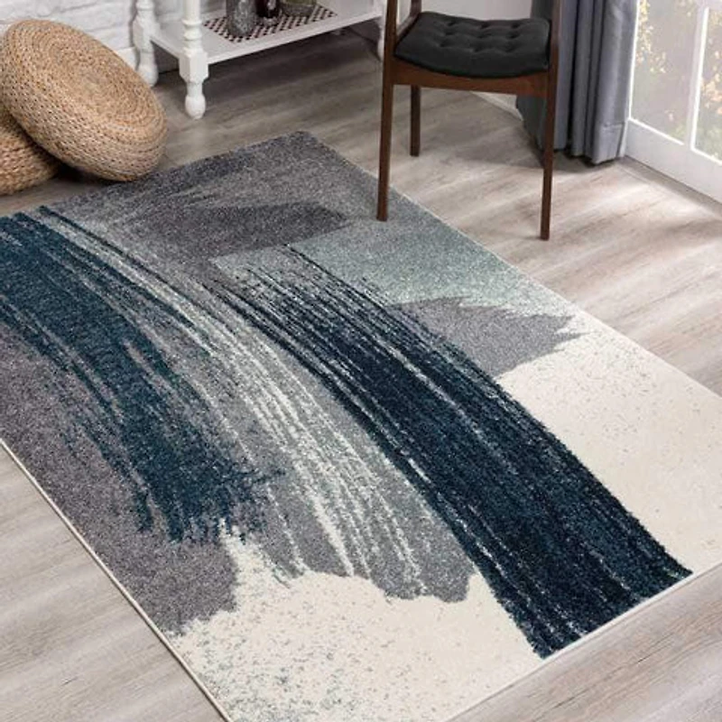 Courtney Rug - 204223 White Blue
