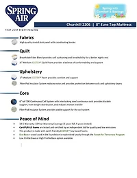 Churchill 8" Eurotop Mattress - Queen - Greater Vancouver Furniture