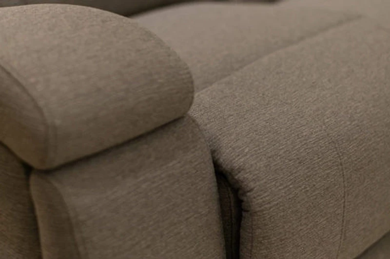 Clinton Manual Recliner loveseat -Silver Pepper - Greater Vancouver Furniture