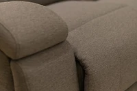 Clinton Manual Recliner loveseat -Silver Pepper - Greater Vancouver Furniture